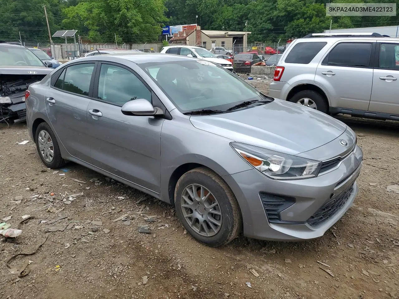 2021 Kia Rio S VIN: 3KPA24AD3ME422123 Lot: 61328956