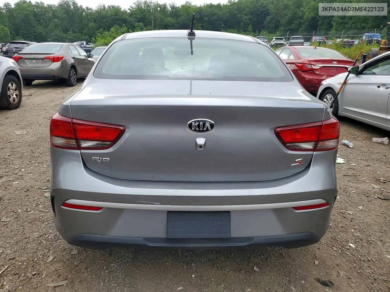 2021 Kia Rio S VIN: 3KPA24AD3ME422123 Lot: 61328956