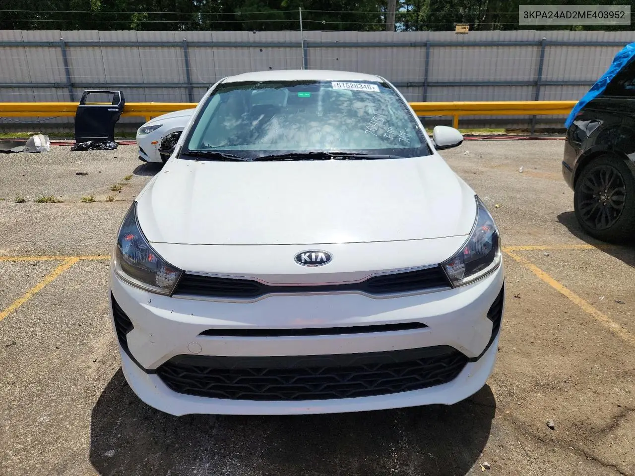 2021 Kia Rio Lx VIN: 3KPA24AD2ME403952 Lot: 61526346
