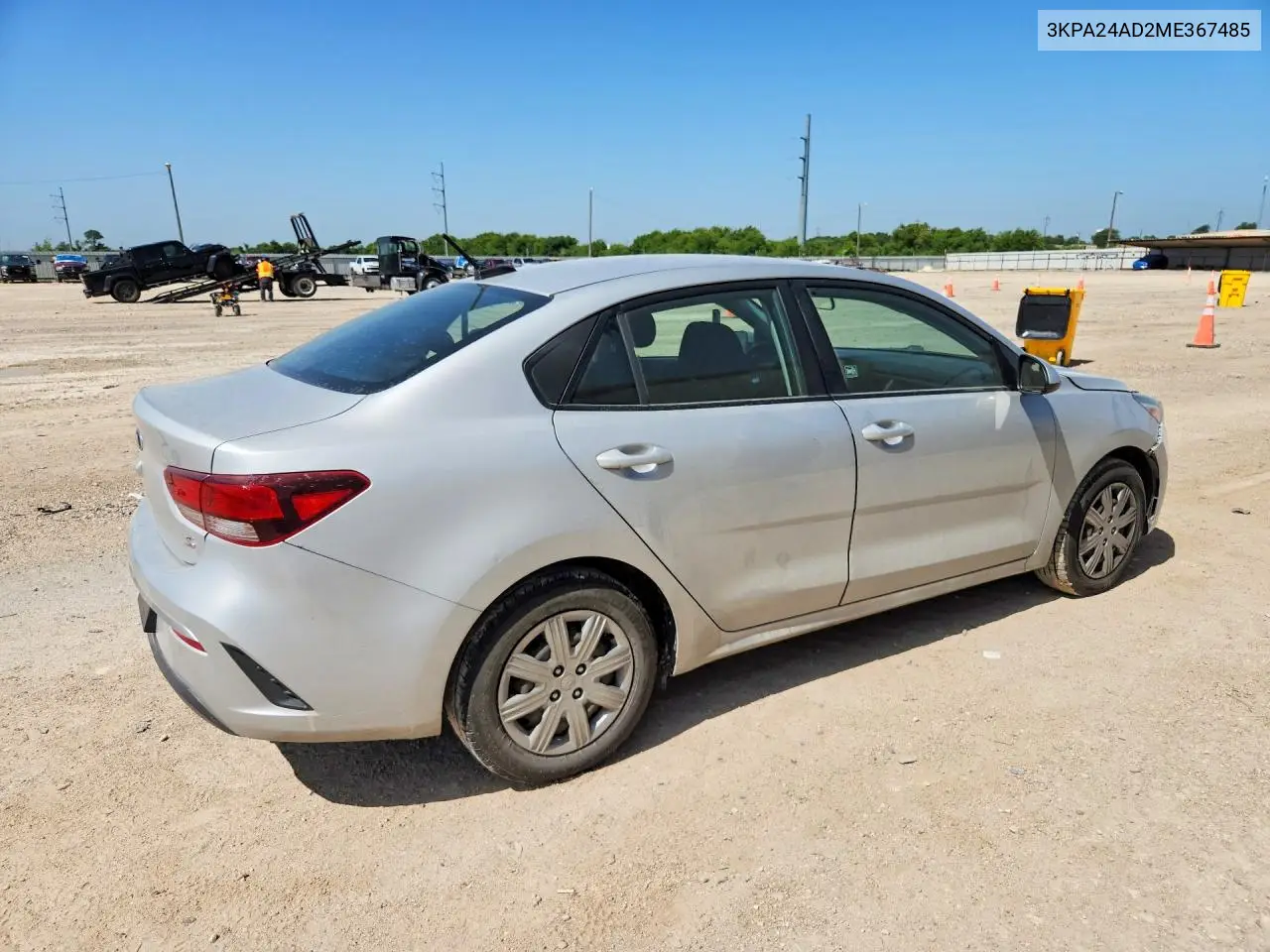 2021 Kia Rio S VIN: 3KPA24AD2ME367485 Lot: 61717026