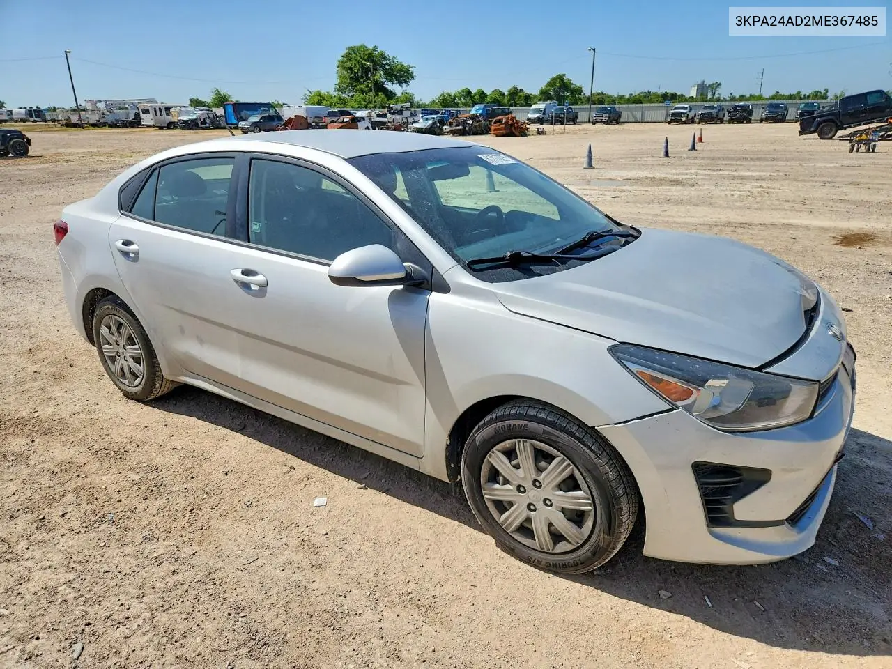 2021 Kia Rio S VIN: 3KPA24AD2ME367485 Lot: 61717026