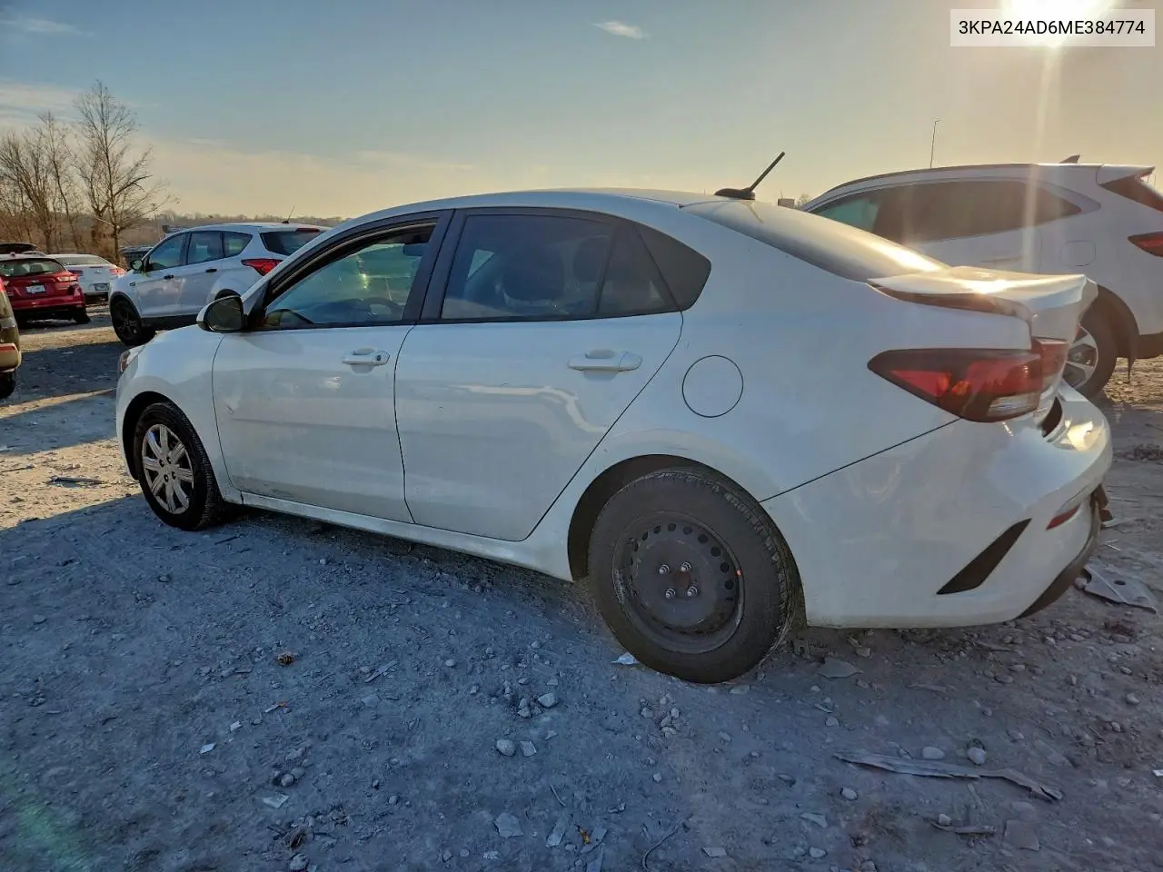 3KPA24AD6ME384774 2021 Kia Rio Lx