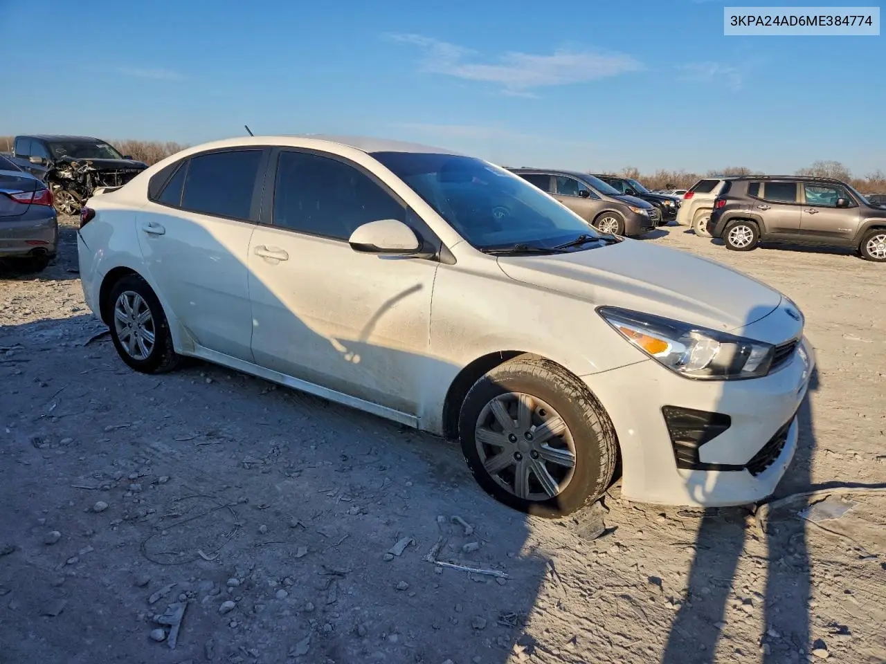 3KPA24AD6ME384774 2021 Kia Rio Lx