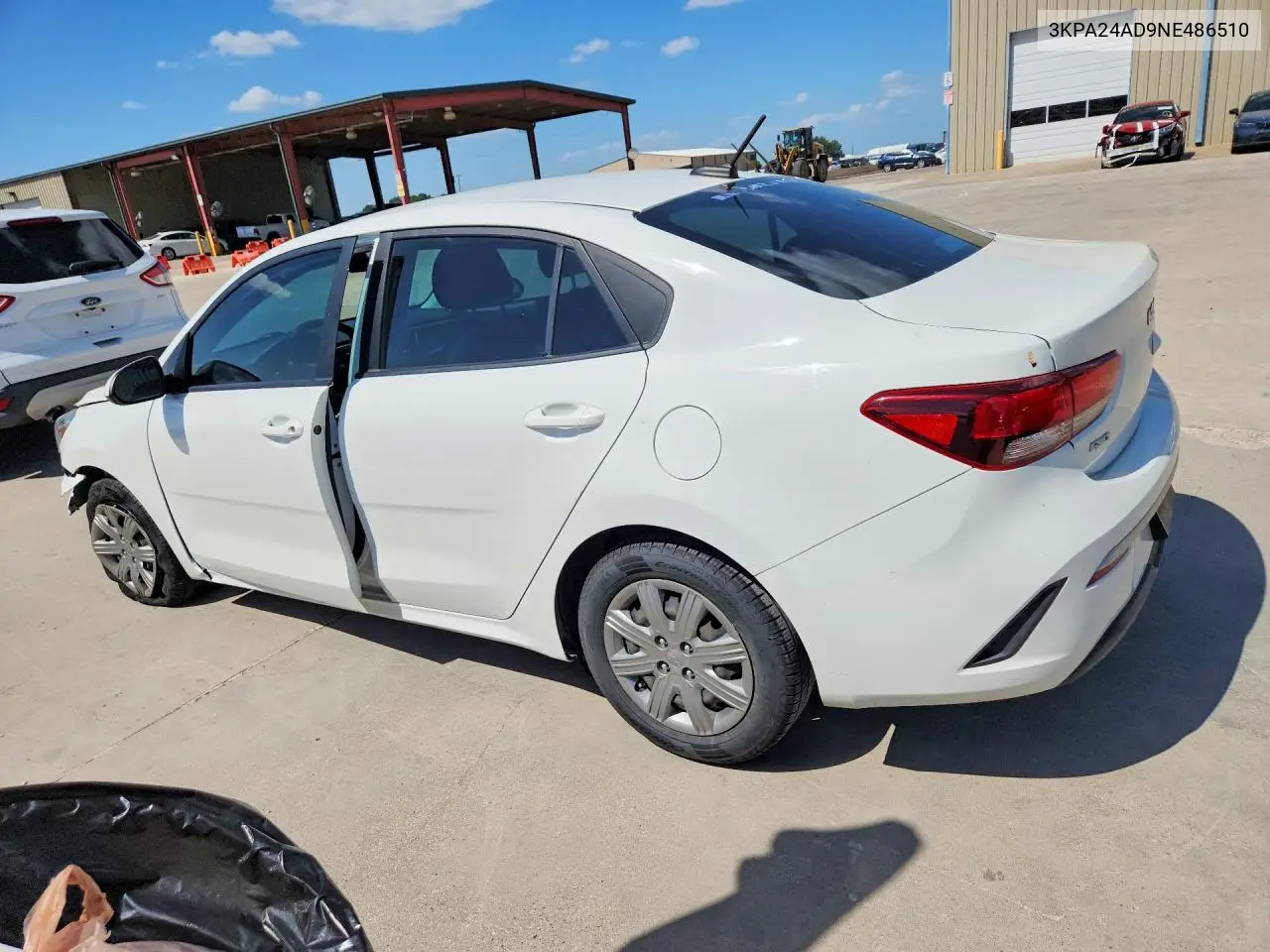 2022 Kia Rio Lx VIN: 3KPA24AD9NE486510 Lot: 58375936