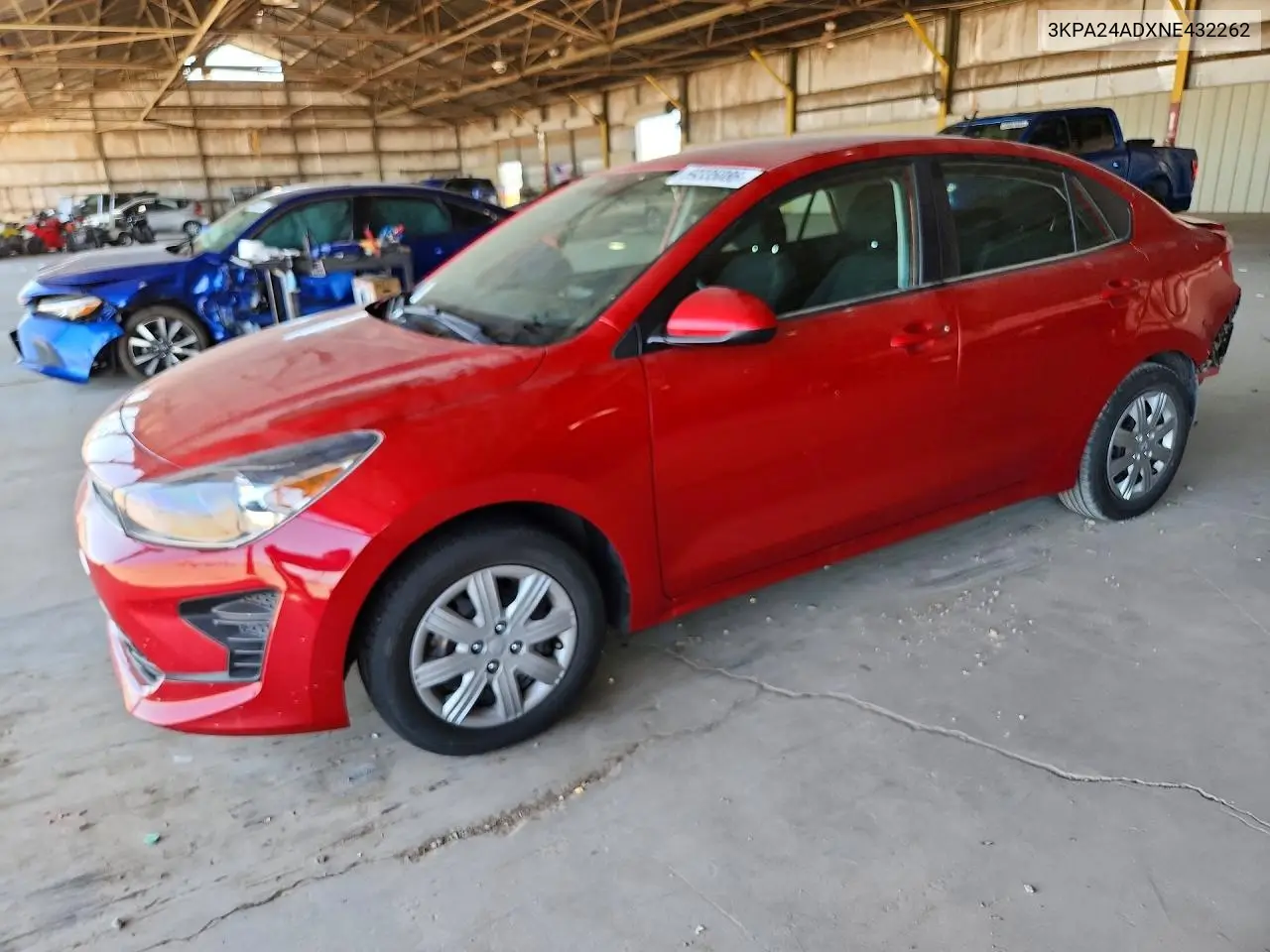 2022 Kia Rio S VIN: 3KPA24ADXNE432262 Lot: 59335086