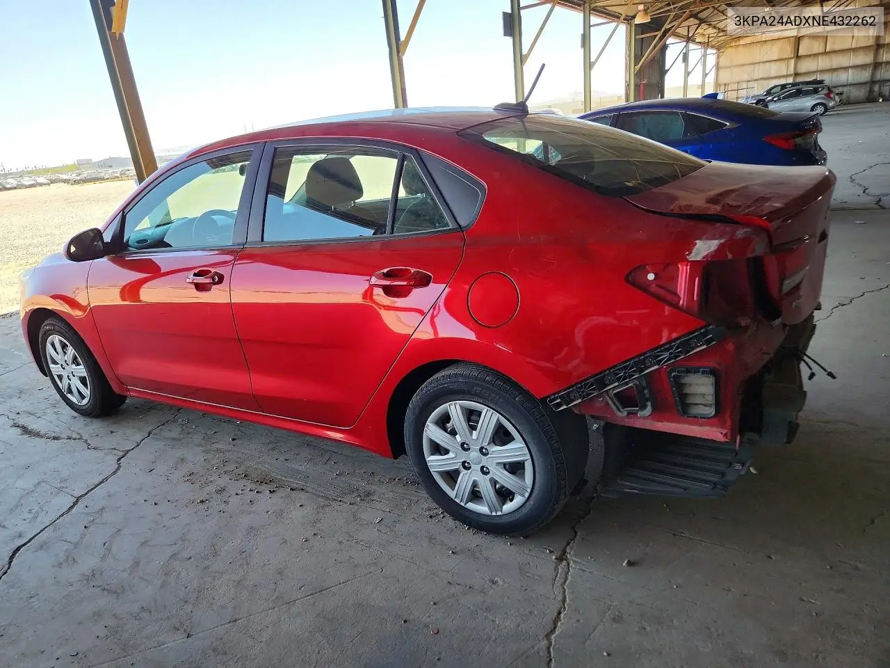 2022 Kia Rio S VIN: 3KPA24ADXNE432262 Lot: 59335086
