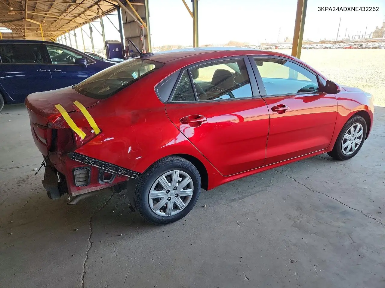 2022 Kia Rio S VIN: 3KPA24ADXNE432262 Lot: 59335086