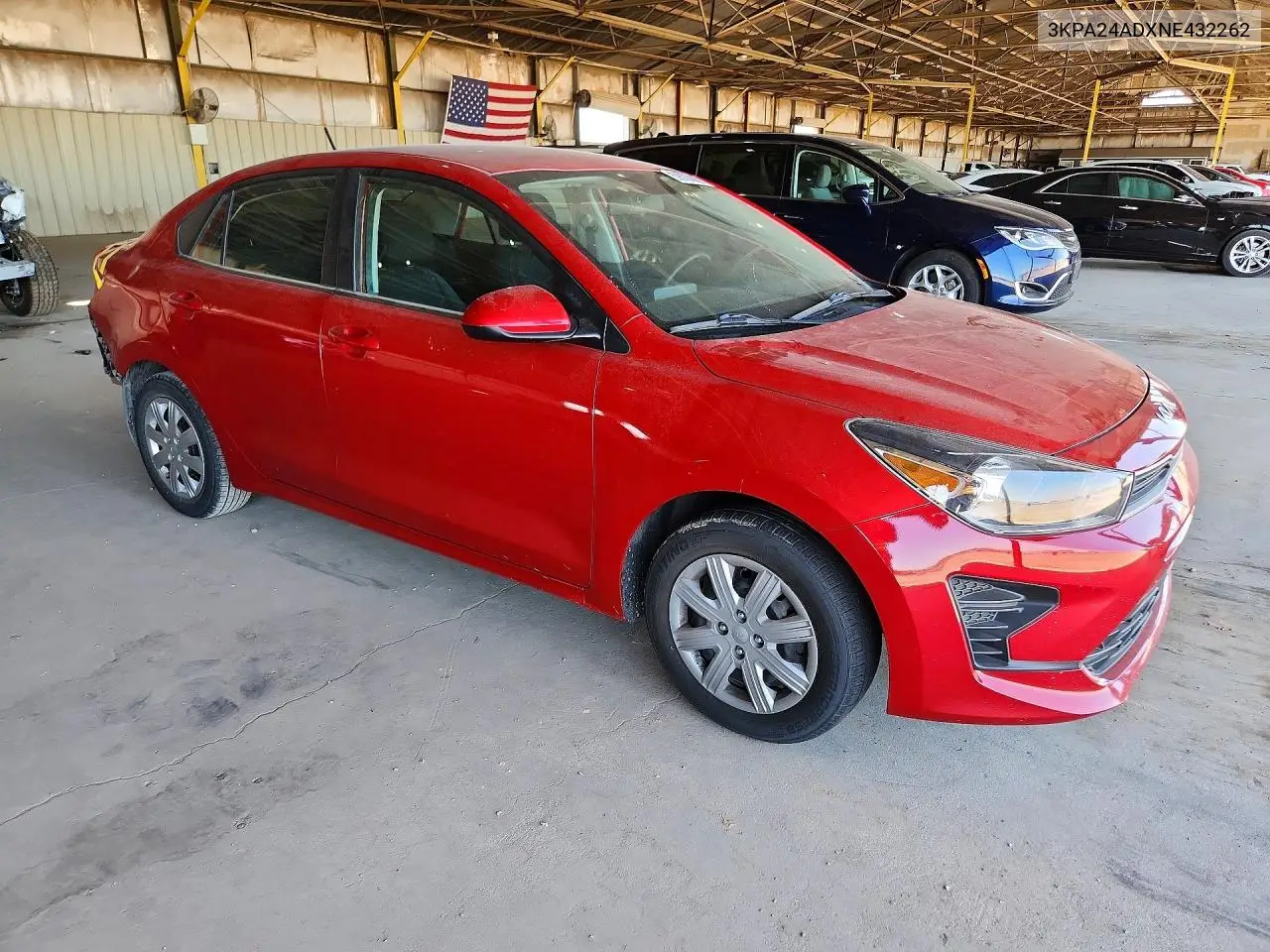 2022 Kia Rio S VIN: 3KPA24ADXNE432262 Lot: 59335086