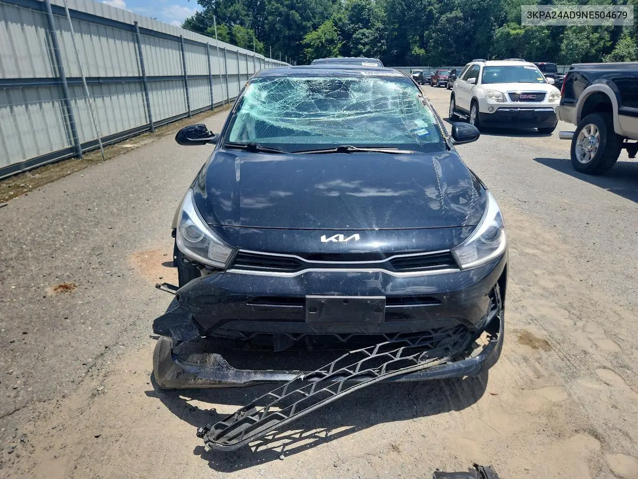 2022 Kia Rio S VIN: 3KPA24AD9NE504679 Lot: 59363316