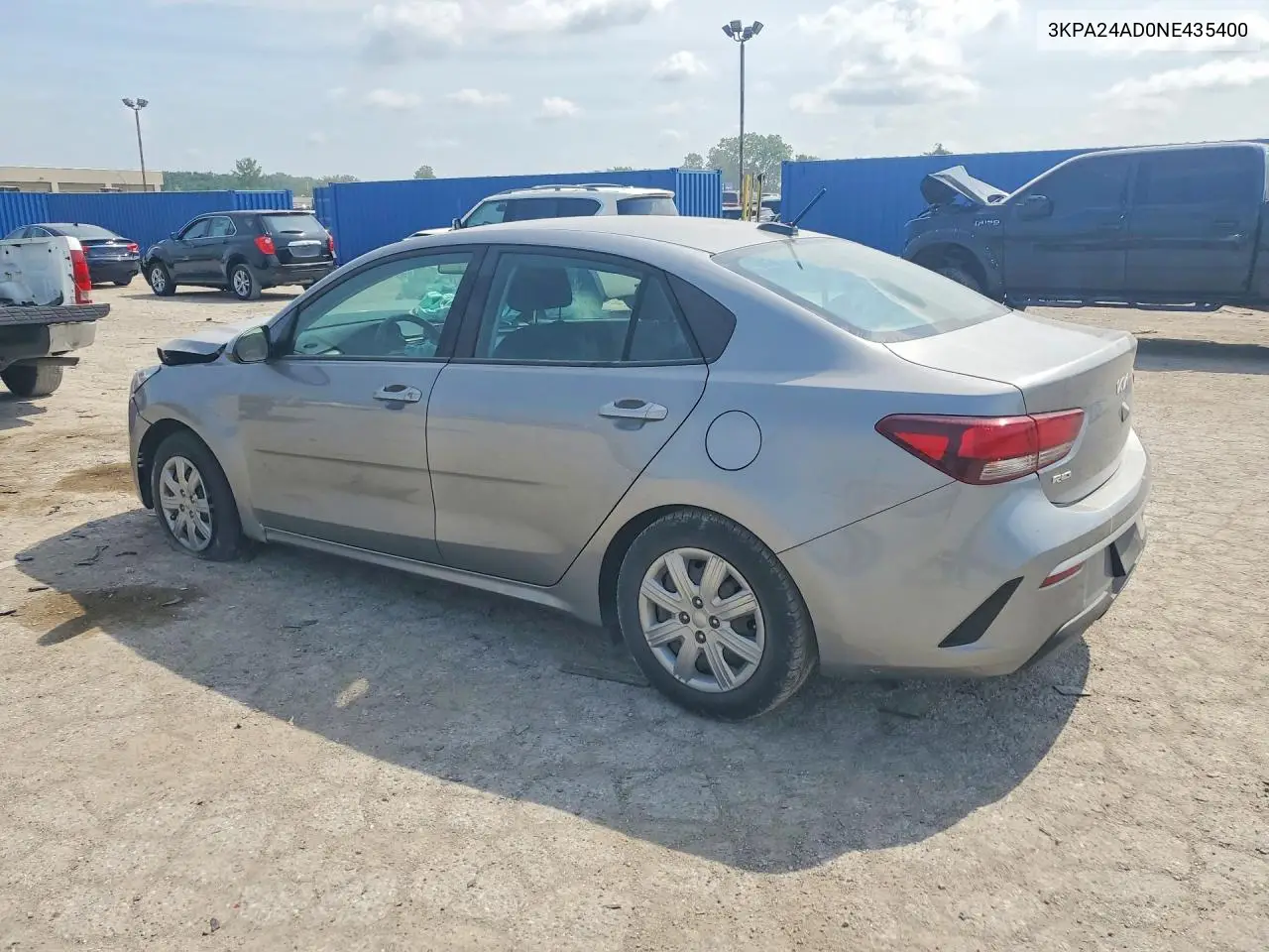2022 Kia Rio S VIN: 3KPA24AD0NE435400 Lot: 59844516