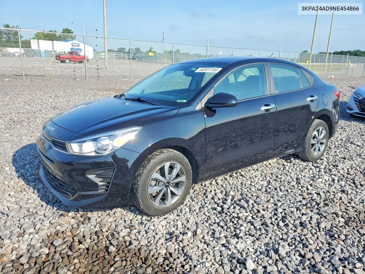 2022 Kia Rio S VIN: 3KPA24AD9NE454866 Lot: 60301706