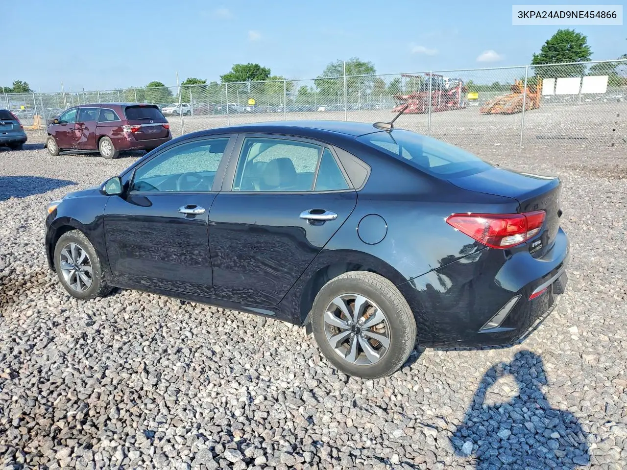 2022 Kia Rio S VIN: 3KPA24AD9NE454866 Lot: 60301706