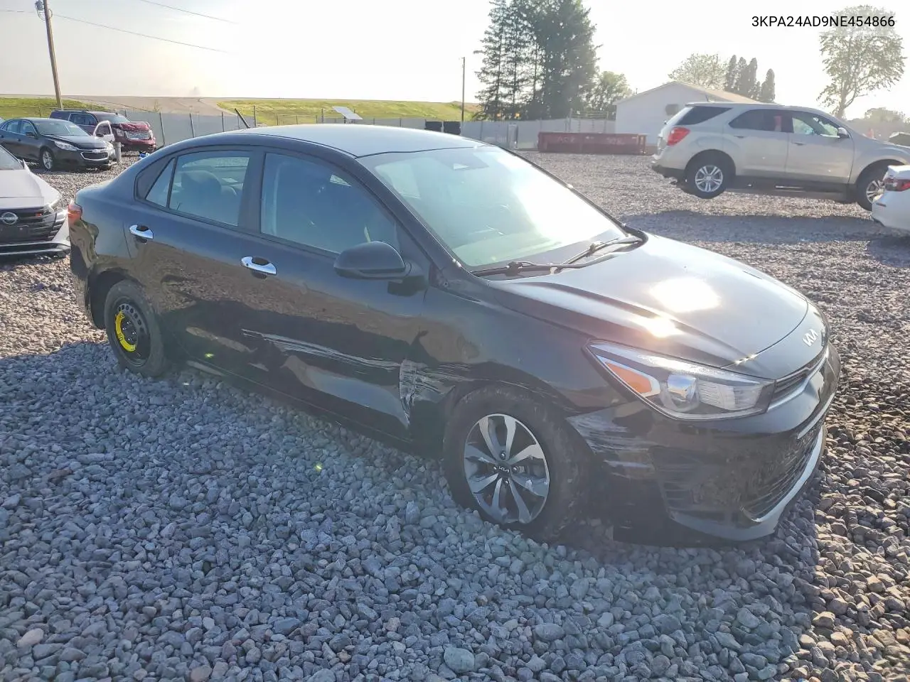 2022 Kia Rio S VIN: 3KPA24AD9NE454866 Lot: 60301706