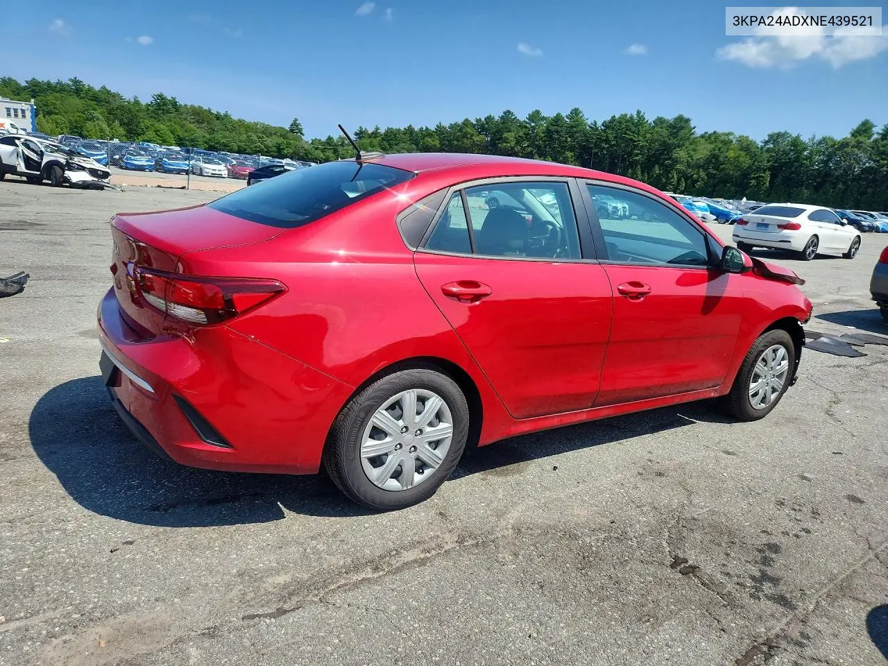 2022 Kia Rio S VIN: 3KPA24ADXNE439521 Lot: 60584926