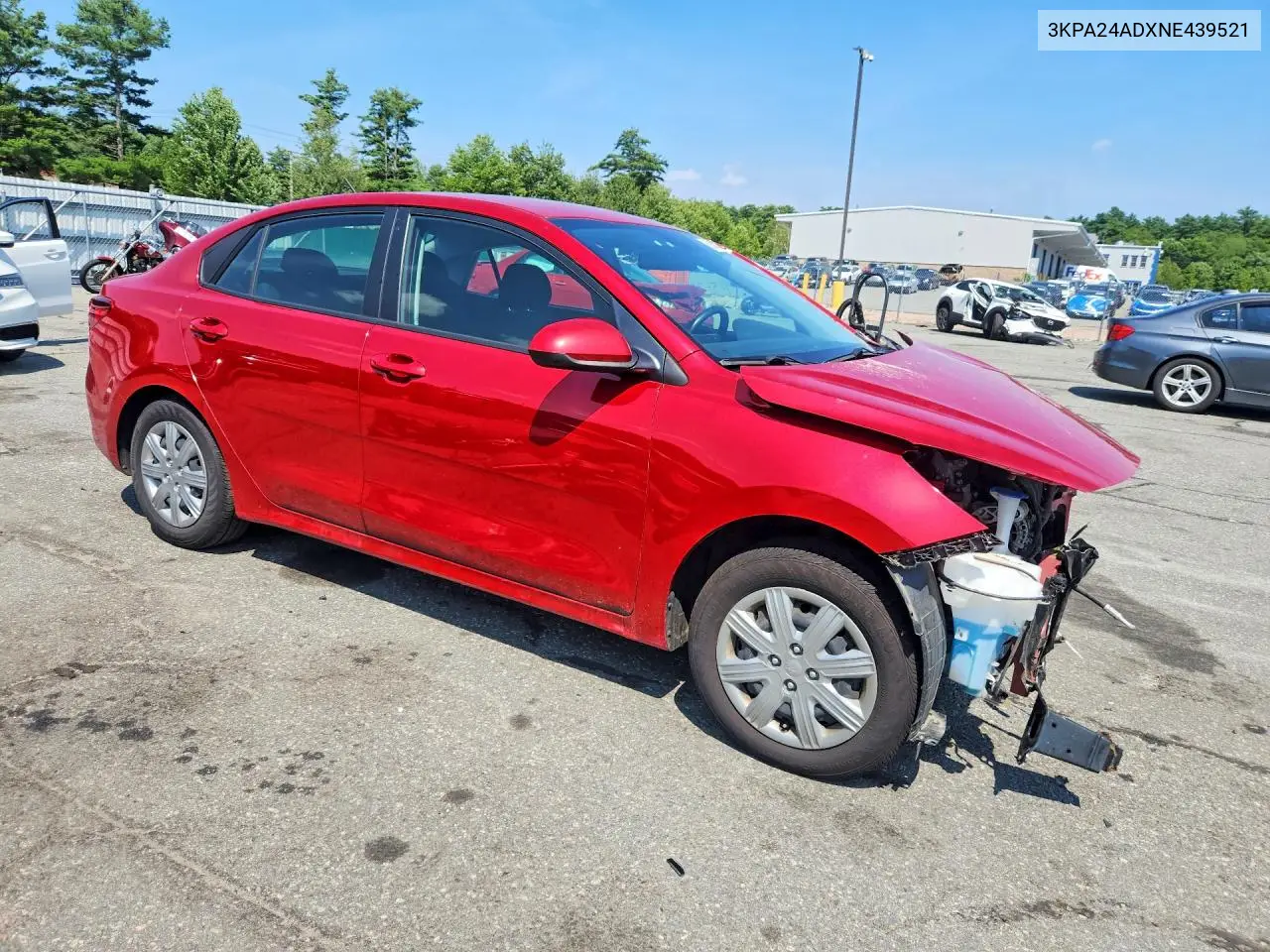2022 Kia Rio S VIN: 3KPA24ADXNE439521 Lot: 60584926