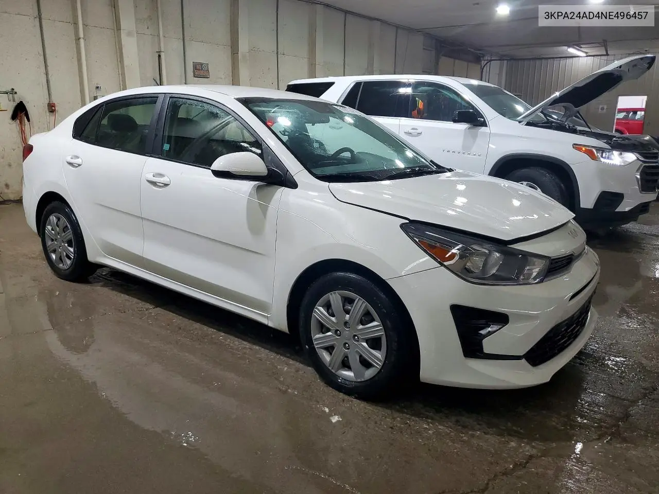 2022 Kia Rio S VIN: 3KPA24AD4NE496457 Lot: 61003146