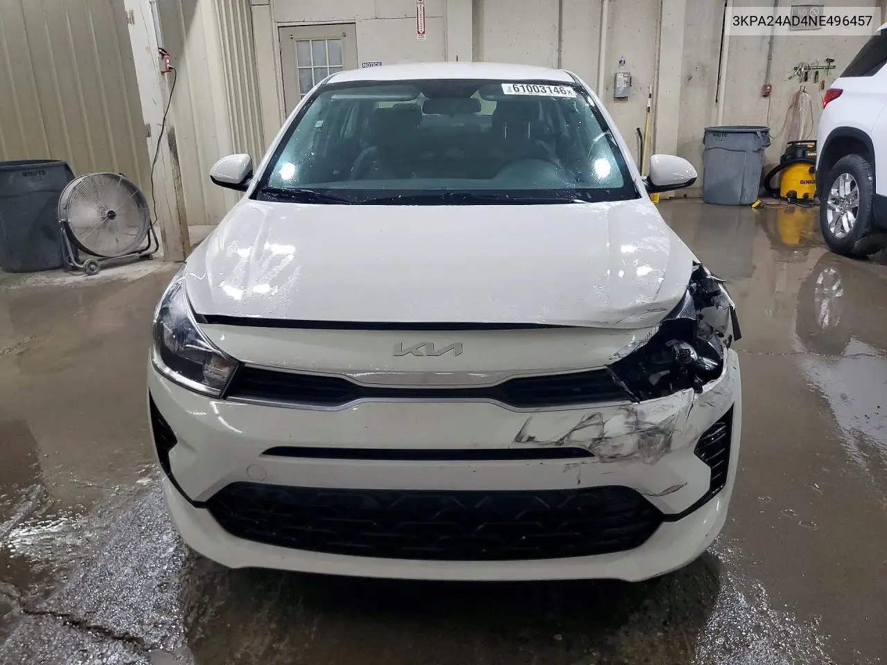 2022 Kia Rio S VIN: 3KPA24AD4NE496457 Lot: 61003146