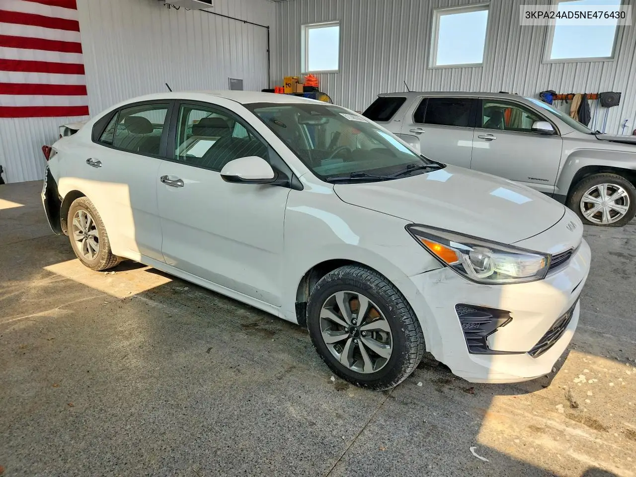 2022 Kia Rio S VIN: 3KPA24AD5NE476430 Lot: 61148266