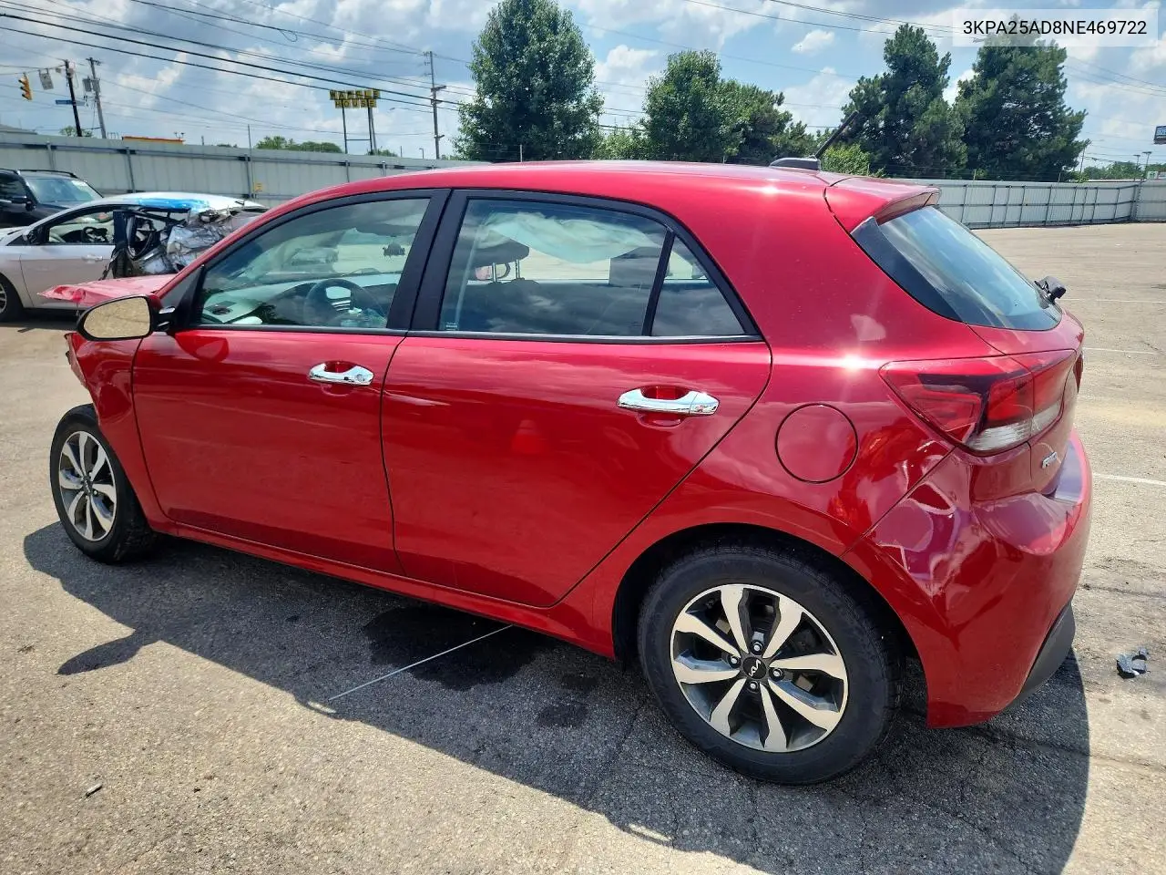2022 Kia Rio S VIN: 3KPA25AD8NE469722 Lot: 61356386