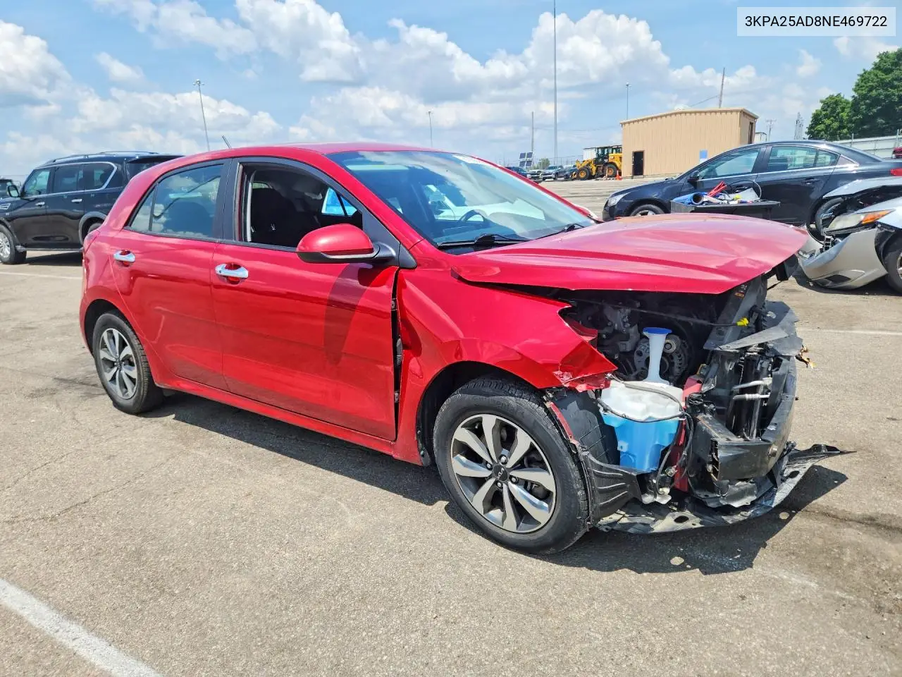 2022 Kia Rio S VIN: 3KPA25AD8NE469722 Lot: 61356386