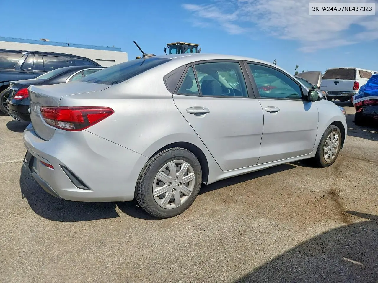 2022 Kia Rio S VIN: 3KPA24AD7NE437323 Lot: 61794606