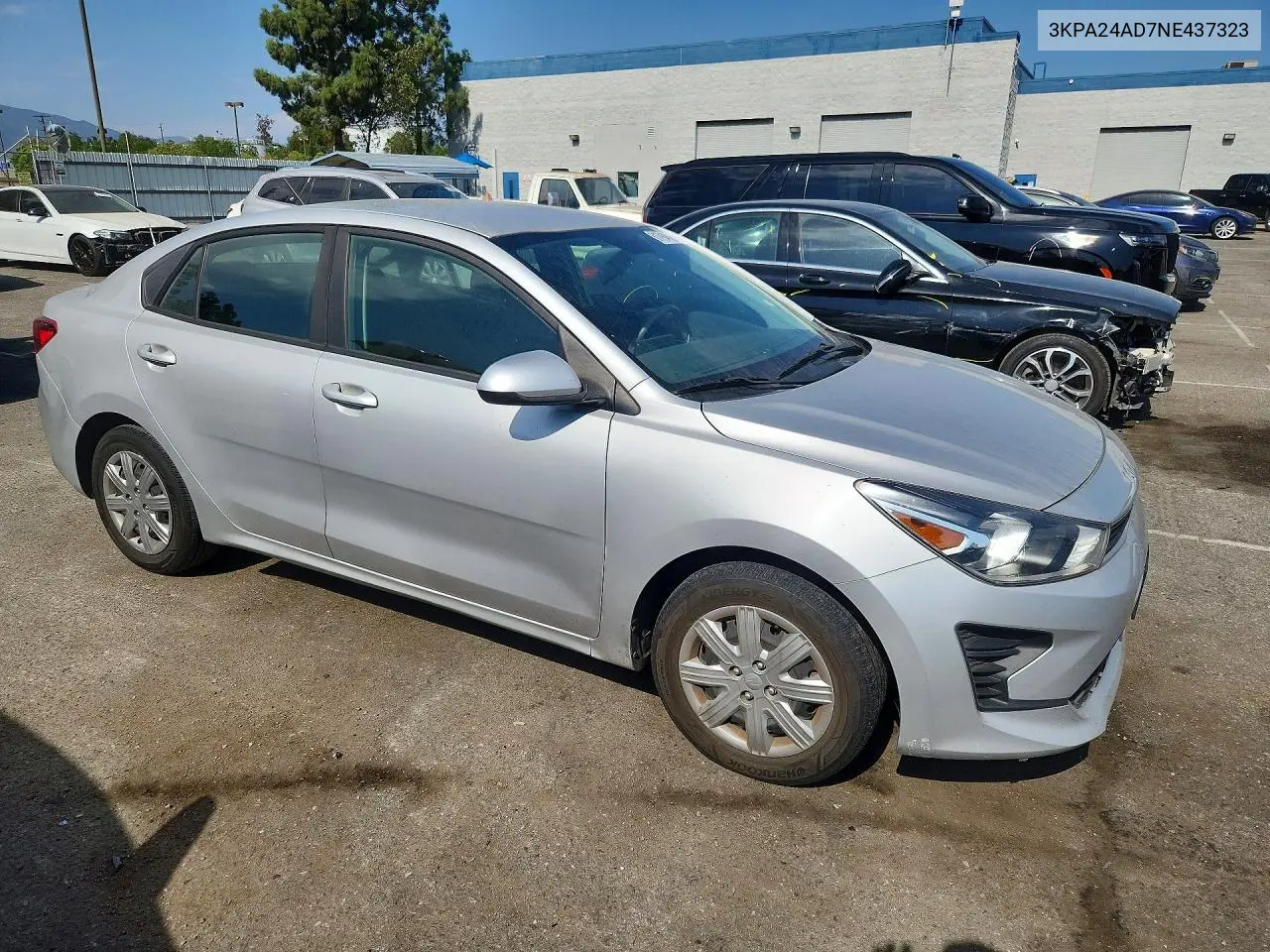2022 Kia Rio S VIN: 3KPA24AD7NE437323 Lot: 61794606