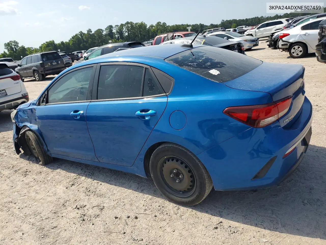 2022 Kia Rio S VIN: 3KPA24ADXNE507459 Lot: 62217696