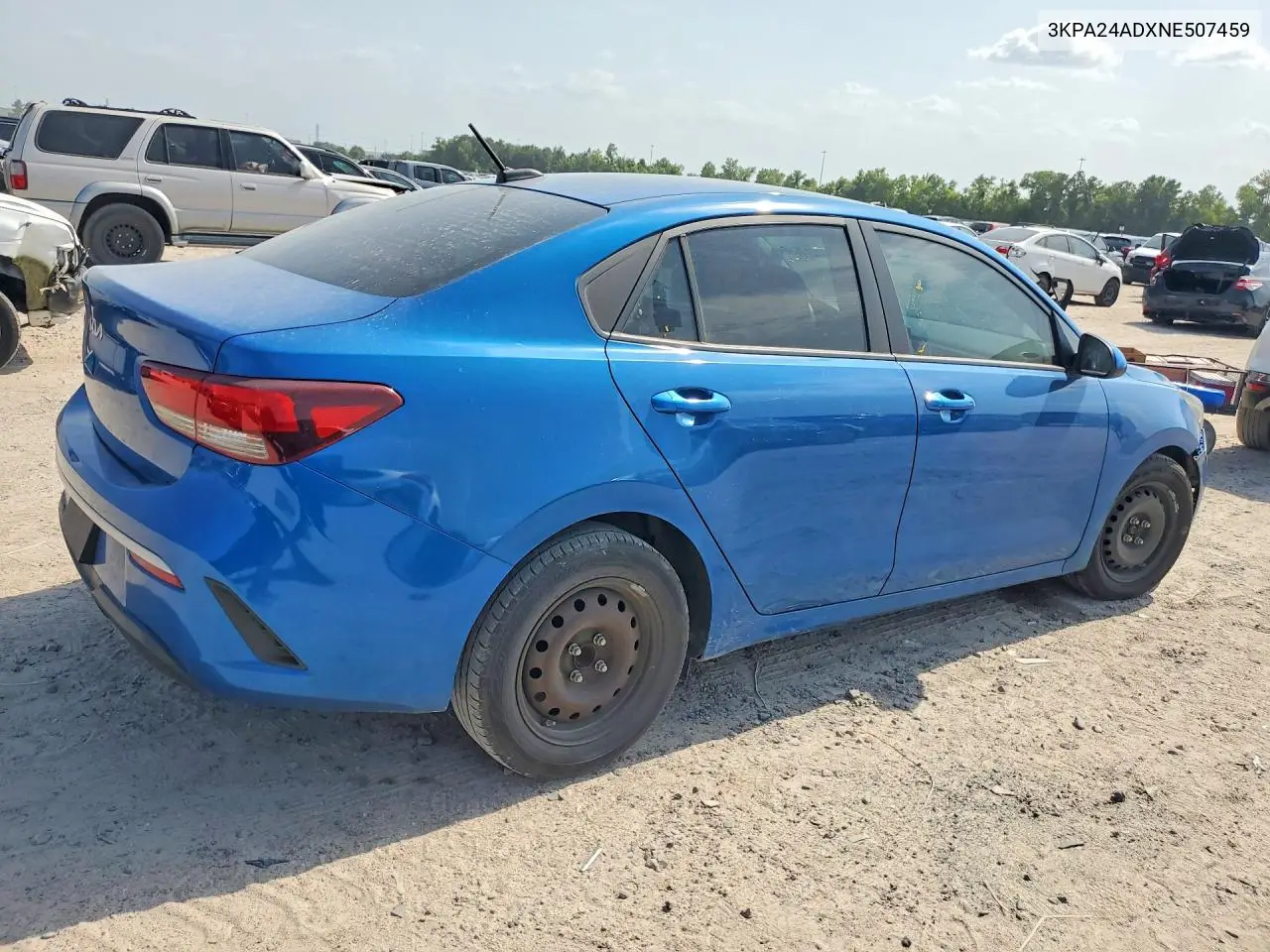 2022 Kia Rio S VIN: 3KPA24ADXNE507459 Lot: 62217696