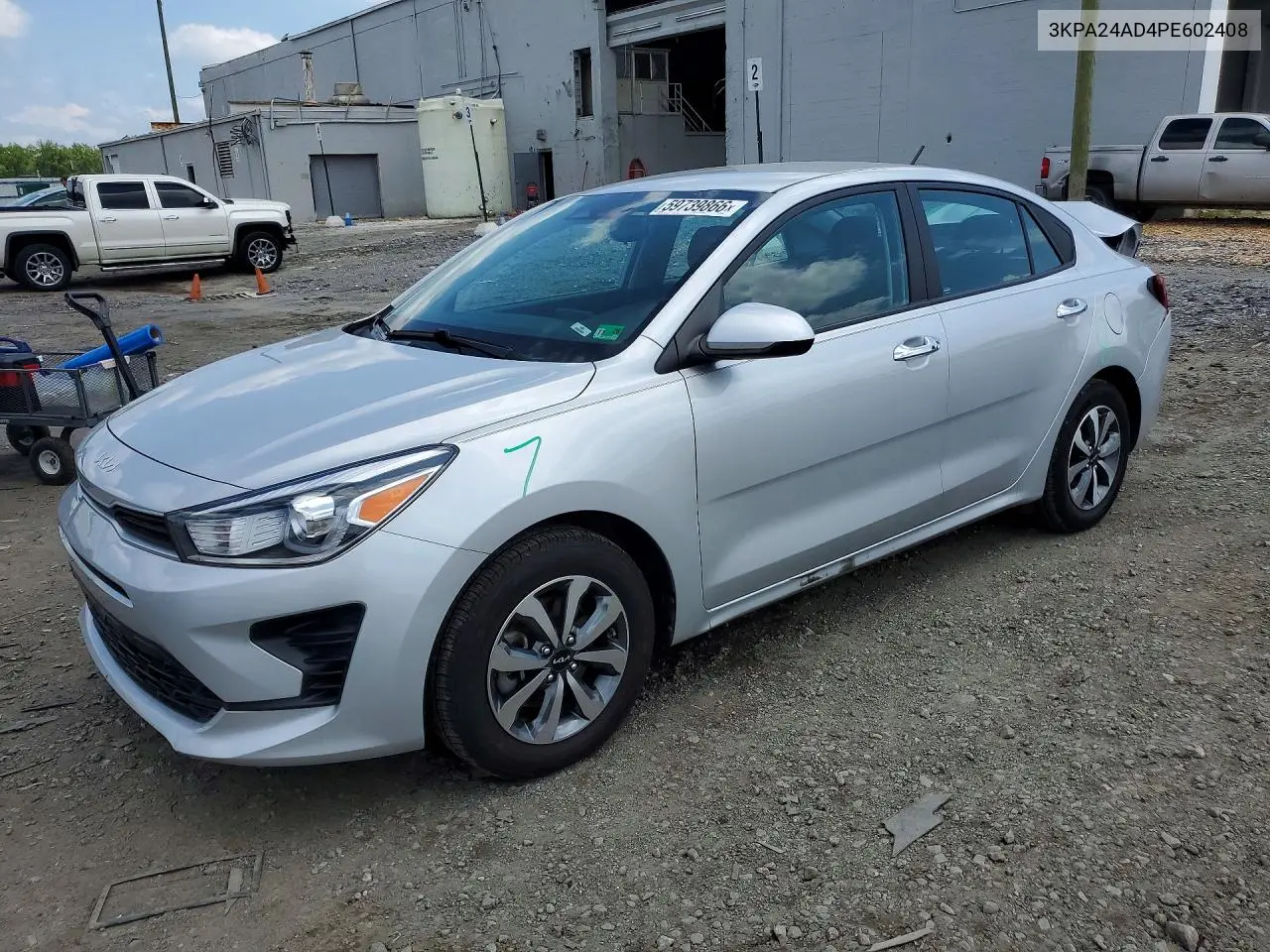 2023 Kia Rio S VIN: 3KPA24AD4PE602408 Lot: 59739866