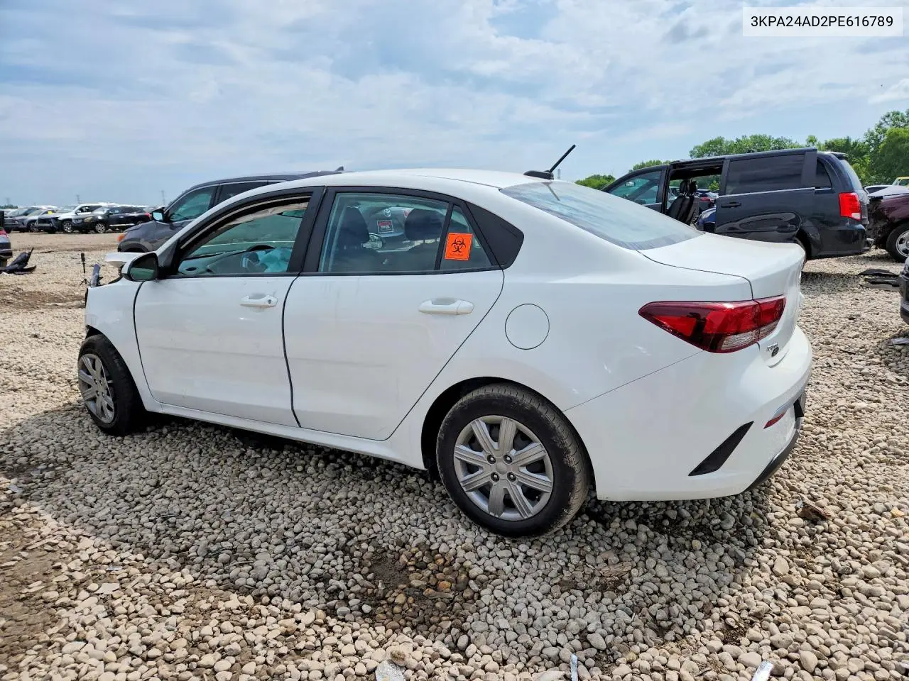 2023 Kia Rio S VIN: 3KPA24AD2PE616789 Lot: 60129046