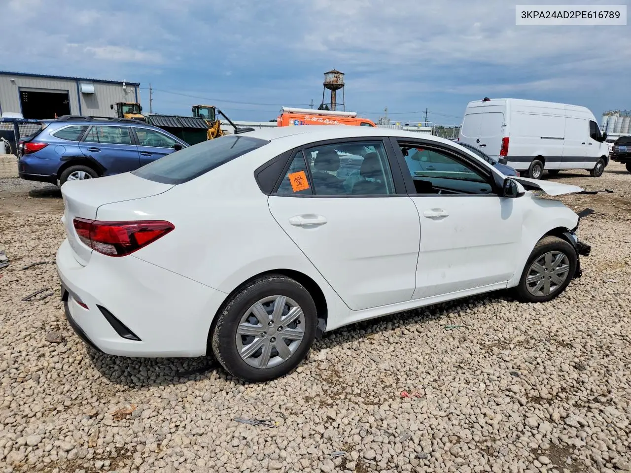 2023 Kia Rio S VIN: 3KPA24AD2PE616789 Lot: 60129046