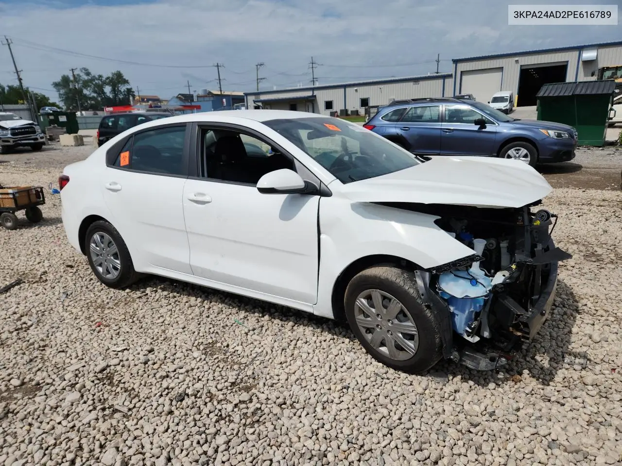 2023 Kia Rio S VIN: 3KPA24AD2PE616789 Lot: 60129046