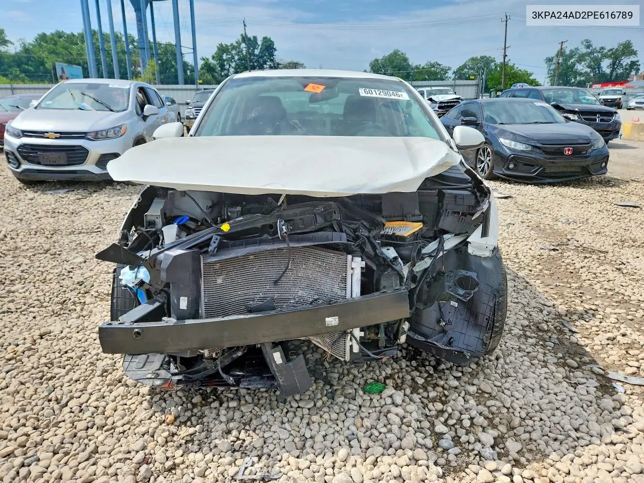 2023 Kia Rio S VIN: 3KPA24AD2PE616789 Lot: 60129046