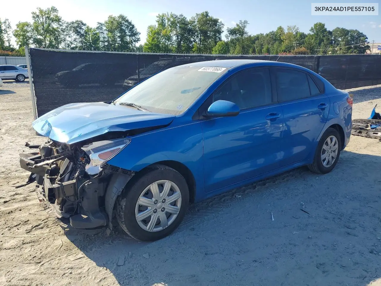 2023 Kia Rio S VIN: 3KPA24AD1PE557105 Lot: 60377066
