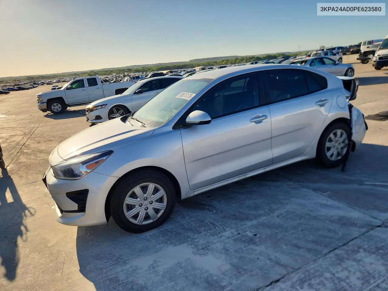 2023 Kia Rio Lx VIN: 3KPA24AD0PE623580 Lot: 60576176