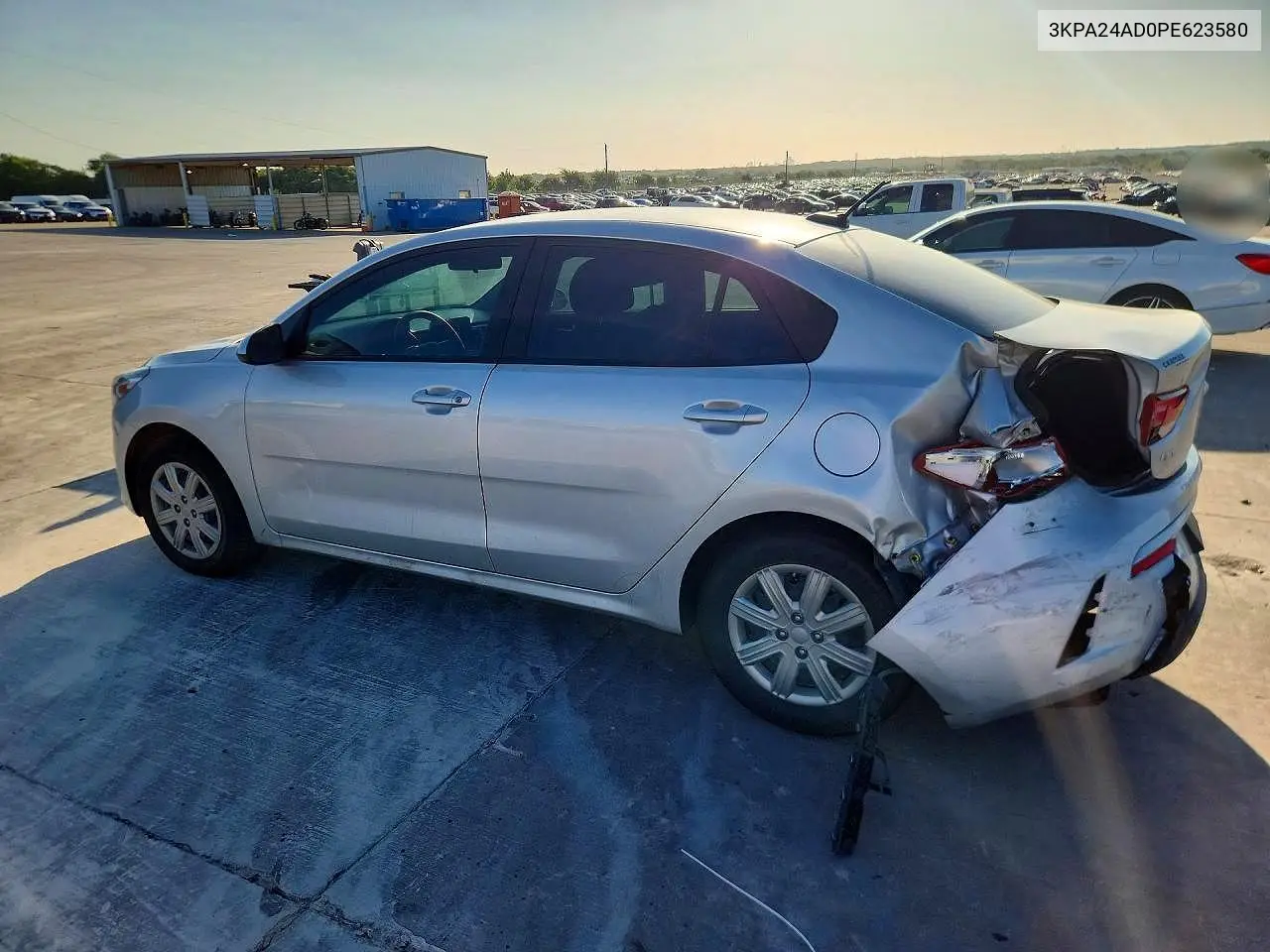 2023 Kia Rio Lx VIN: 3KPA24AD0PE623580 Lot: 60576176