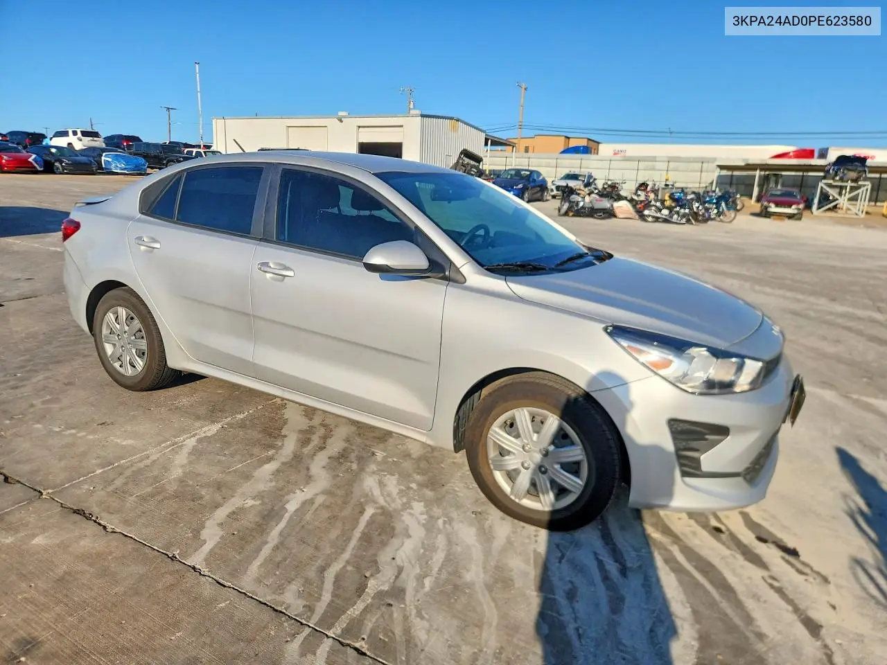 2023 Kia Rio Lx VIN: 3KPA24AD0PE623580 Lot: 60576176