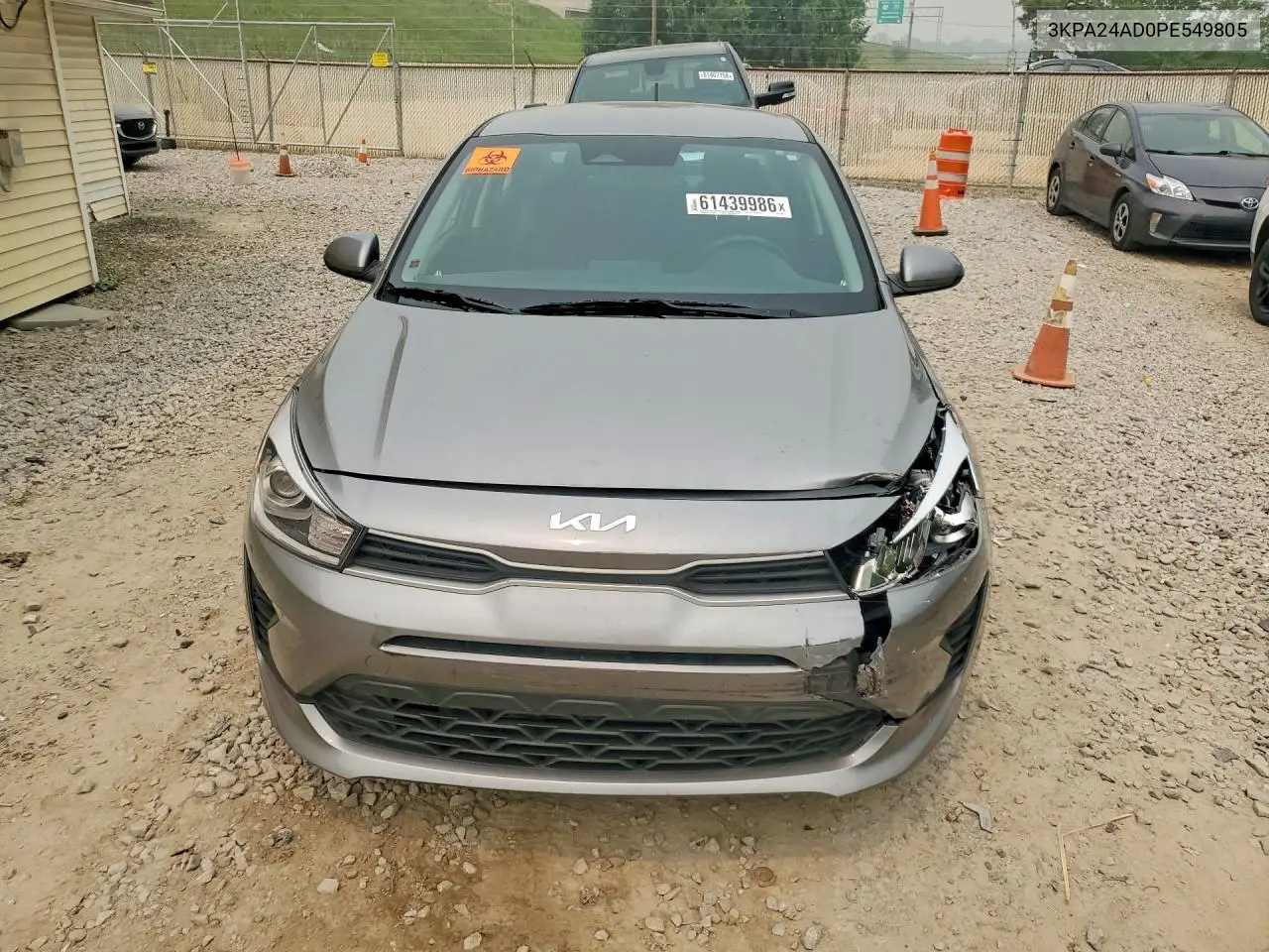 2023 Kia Rio S VIN: 3KPA24AD0PE549805 Lot: 61439986
