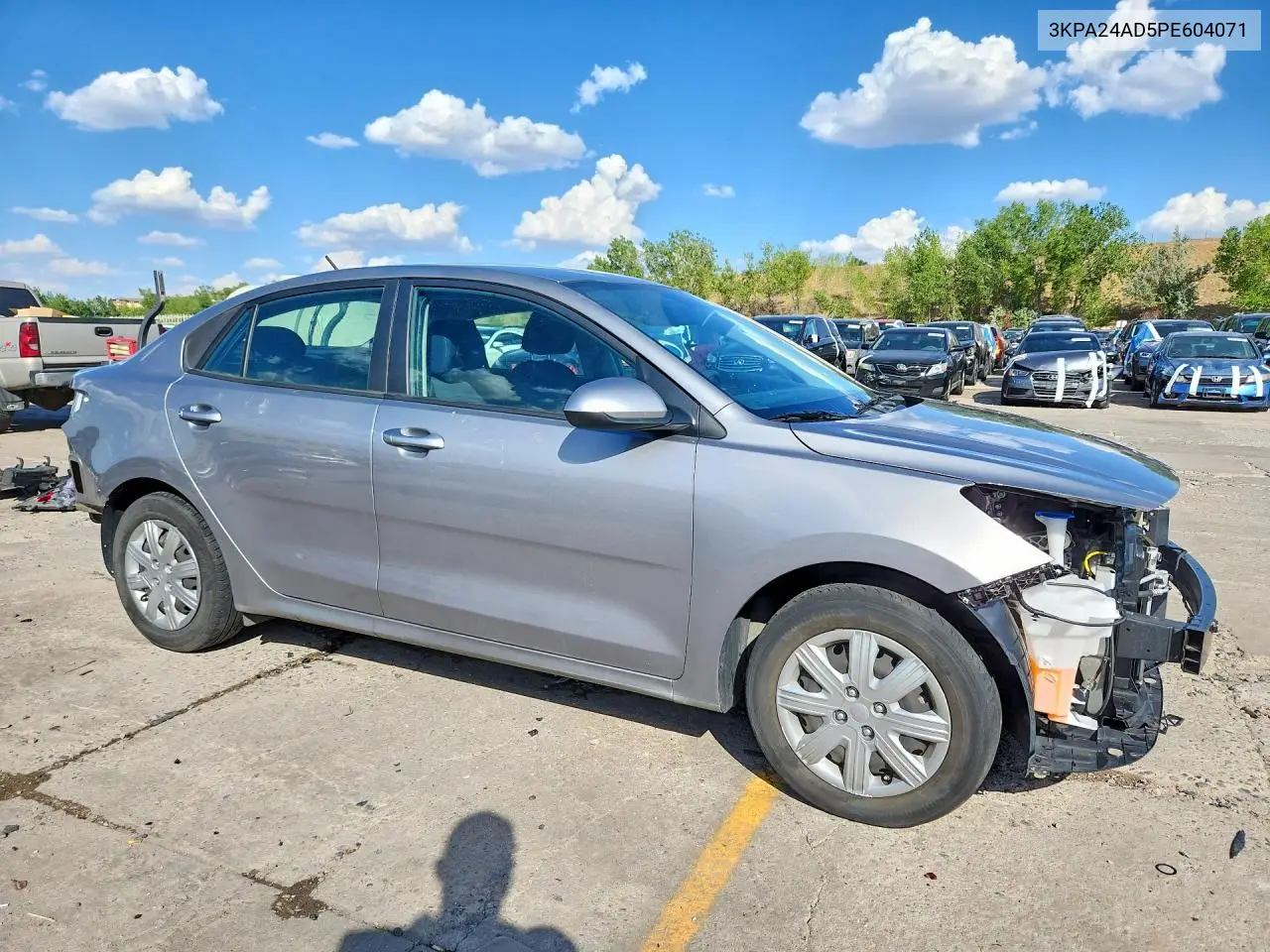 2023 Kia Rio S VIN: 3KPA24AD5PE604071 Lot: 61609376