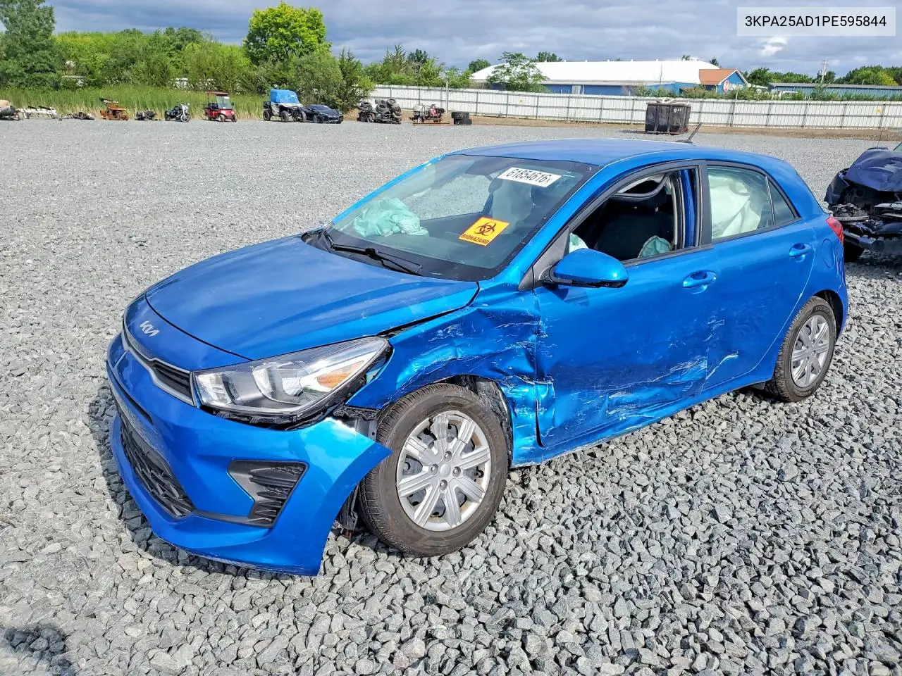 2023 Kia Rio S VIN: 3KPA25AD1PE595844 Lot: 61854616