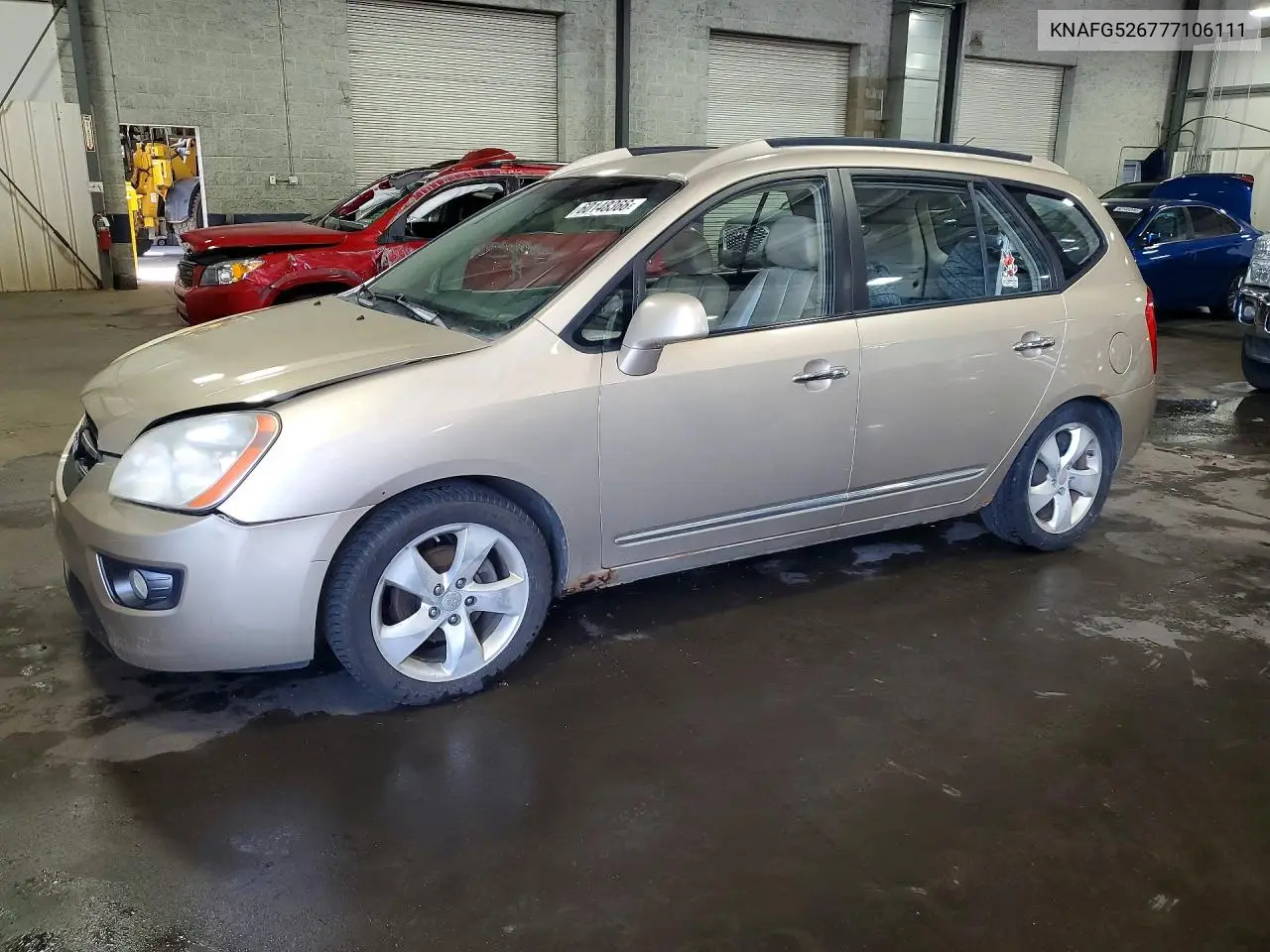 2007 Kia Rondo Lx VIN: KNAFG526777106111 Lot: 60148366