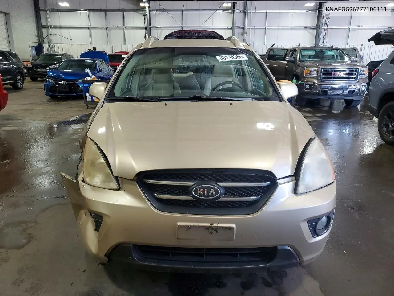 2007 Kia Rondo Lx VIN: KNAFG526777106111 Lot: 60148366