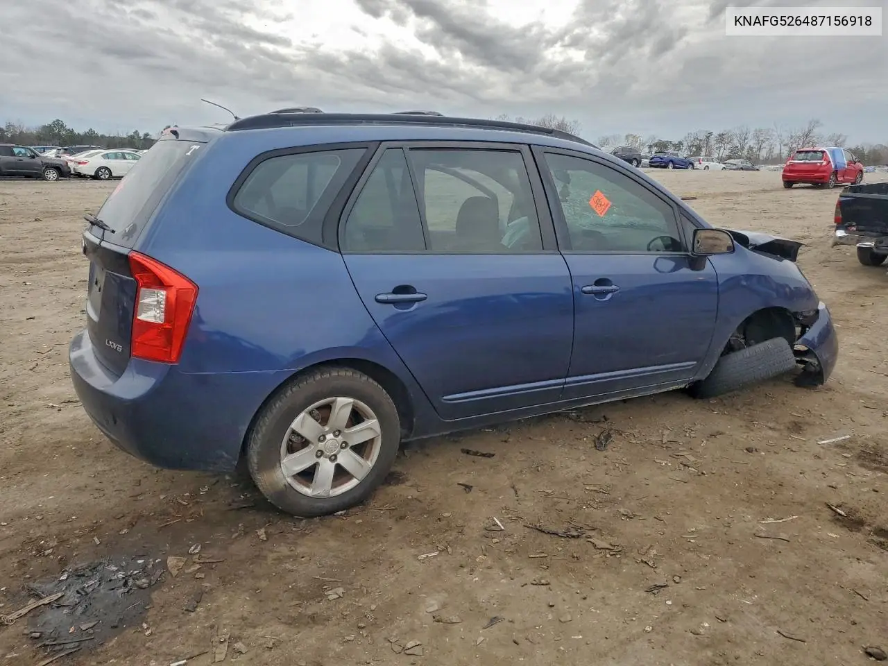2008 Kia Rondo Lx VIN: KNAFG526487156918 Lot: 53789486
