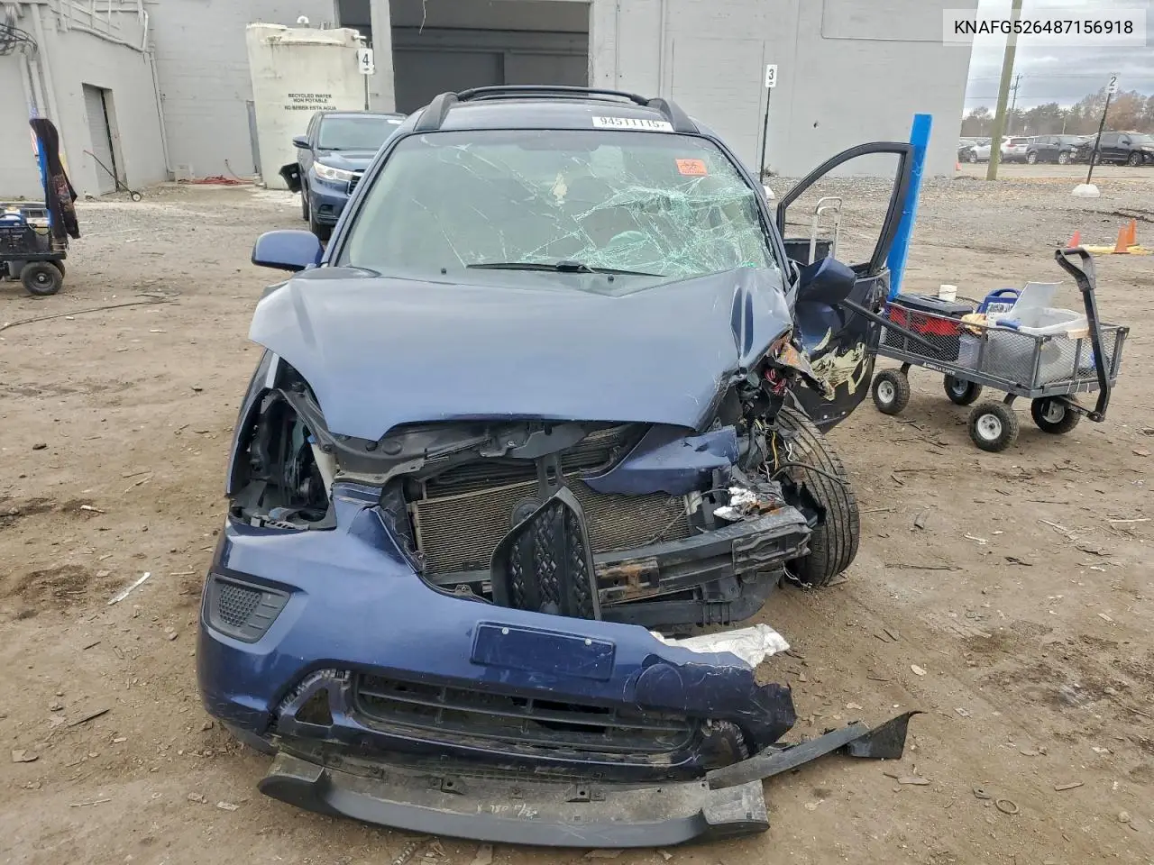 2008 Kia Rondo Lx VIN: KNAFG526487156918 Lot: 53789486