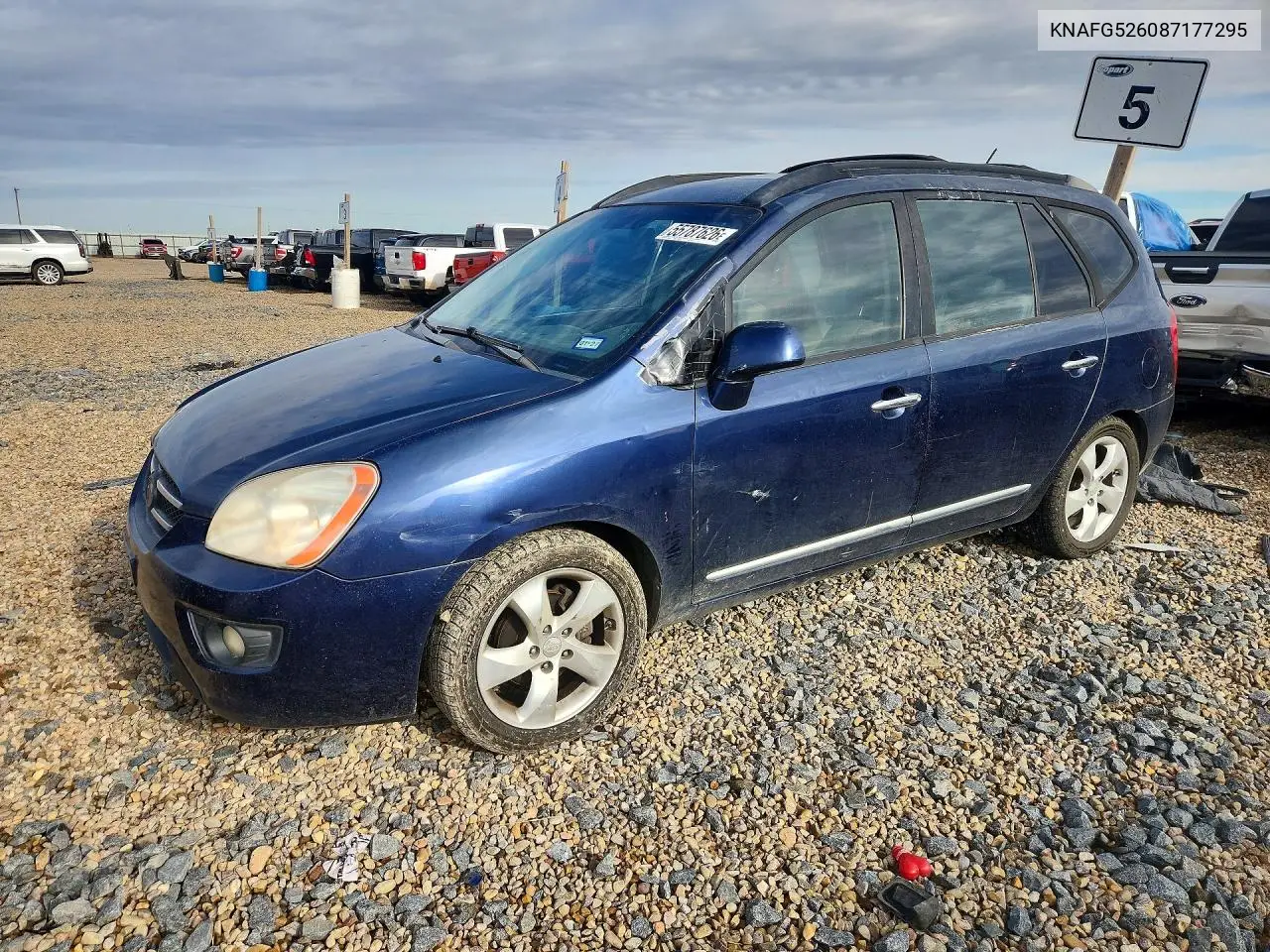 2008 Kia Rondo Lx VIN: KNAFG526087177295 Lot: 55787626