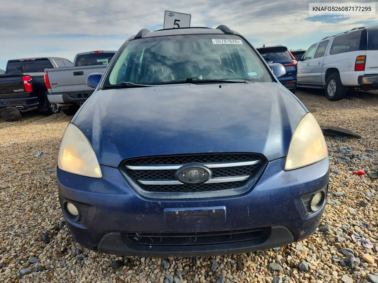2008 Kia Rondo Lx VIN: KNAFG526087177295 Lot: 55787626
