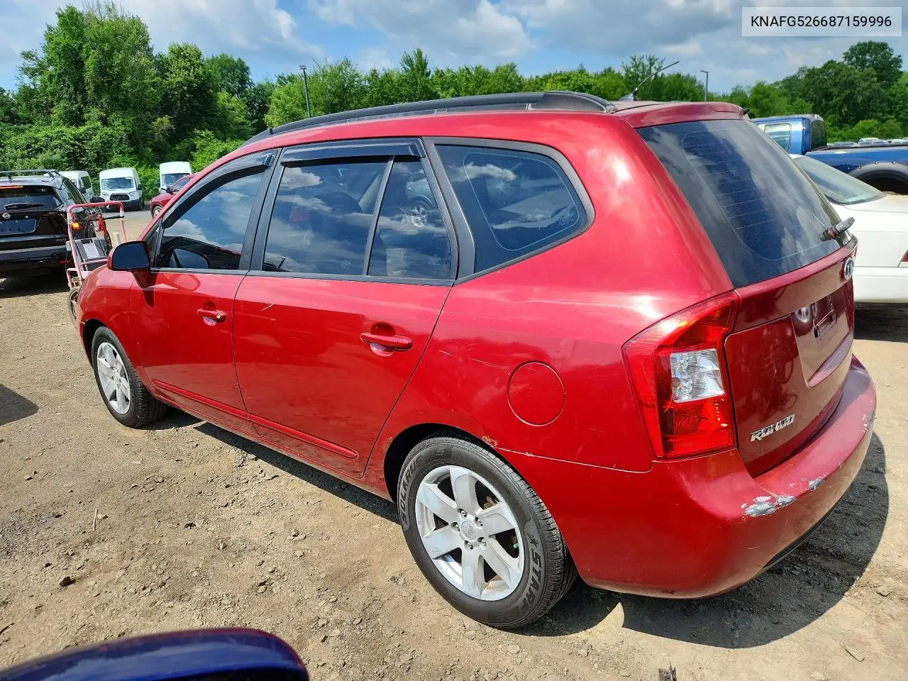 2008 Kia Rondo Lx VIN: KNAFG526687159996 Lot: 56521076