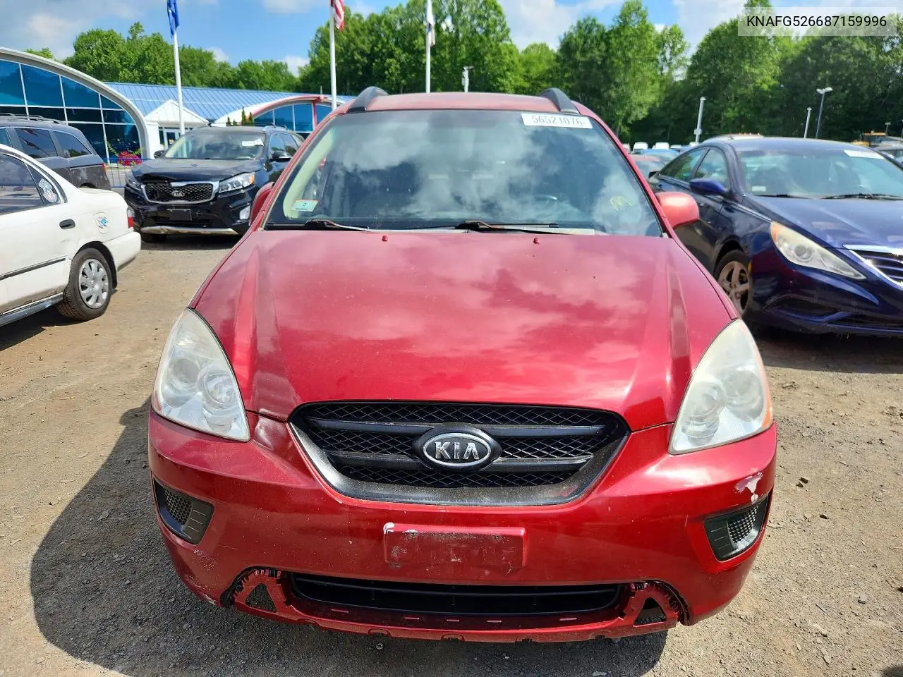 2008 Kia Rondo Lx VIN: KNAFG526687159996 Lot: 56521076