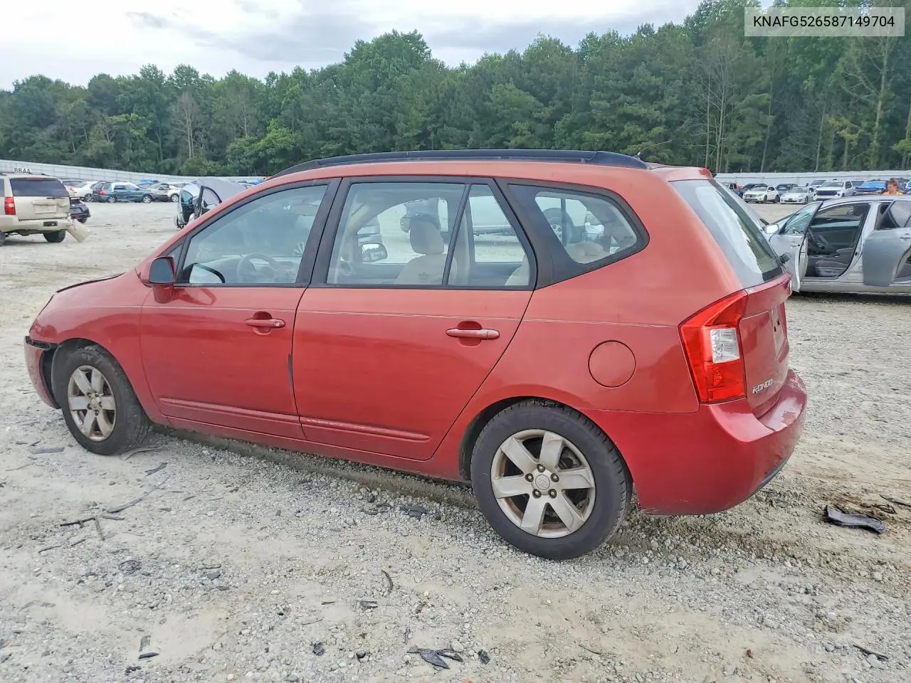 2008 Kia Rondo Lx VIN: KNAFG526587149704 Lot: 57382616