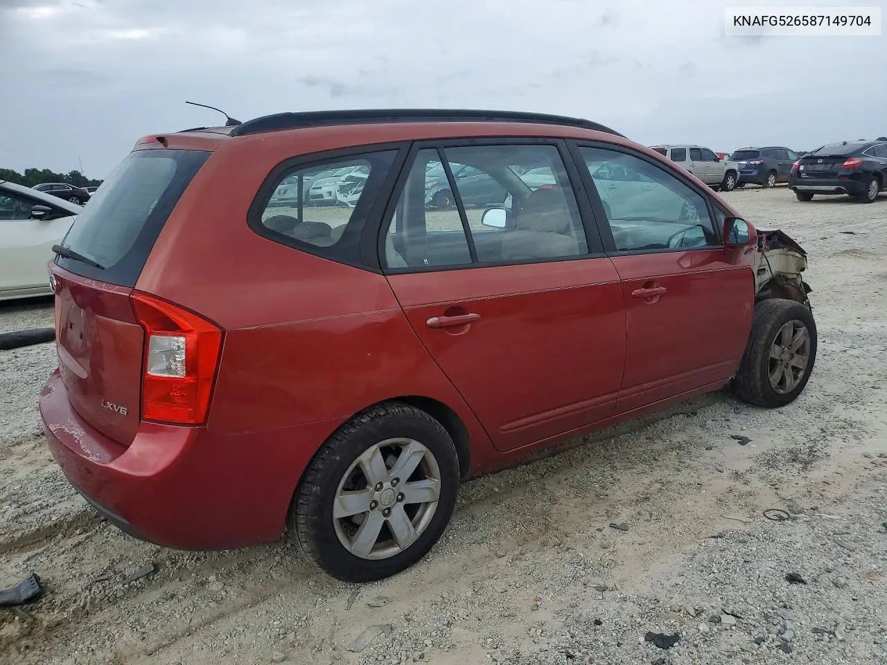 2008 Kia Rondo Lx VIN: KNAFG526587149704 Lot: 57382616